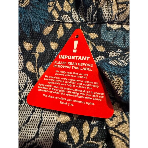 Joe Browns Womens Floral Cowl Neck Tunic Dress W/ Pockets Blue & Cream M - Picture 9 of 10